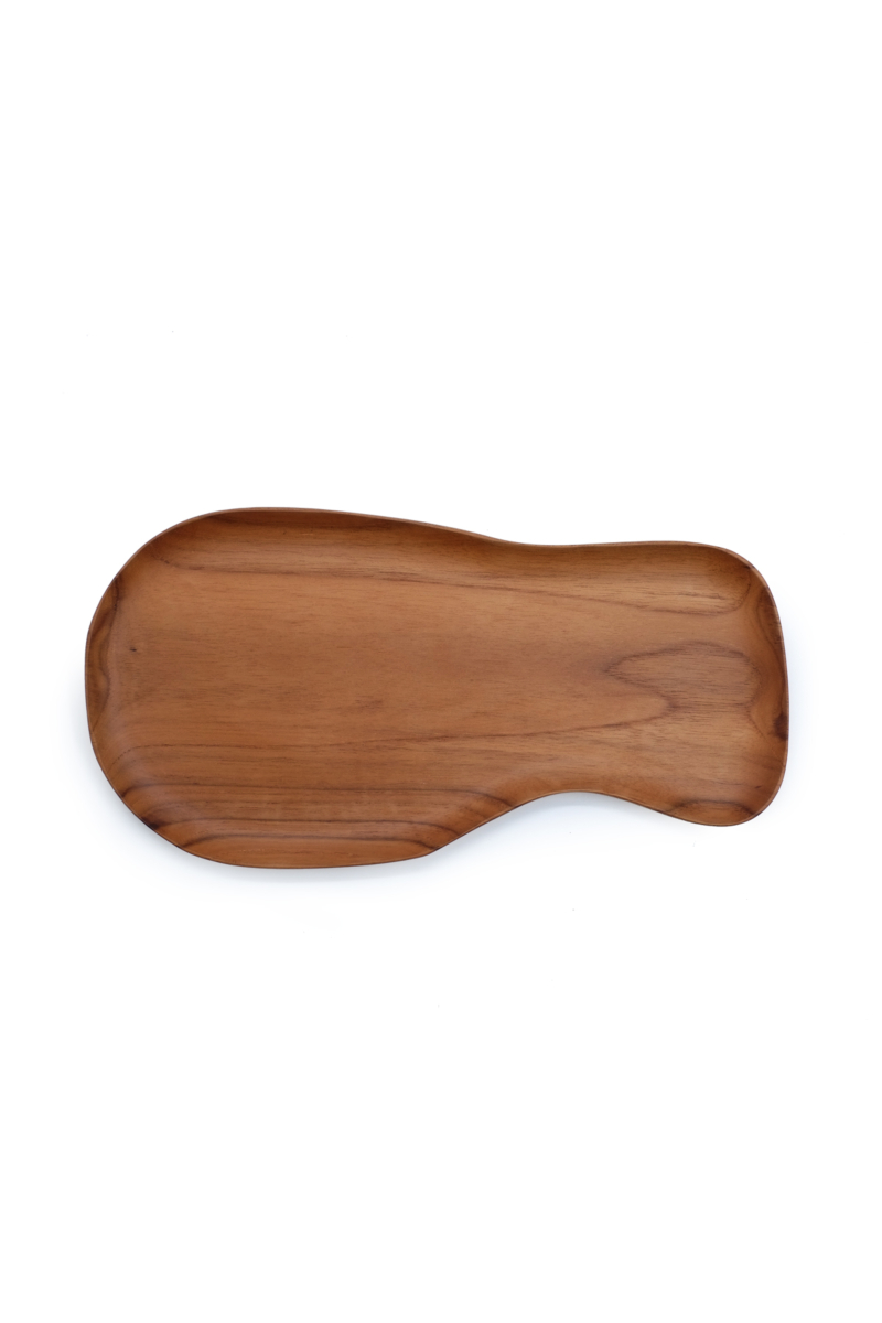Teak Wood Irregular Plate