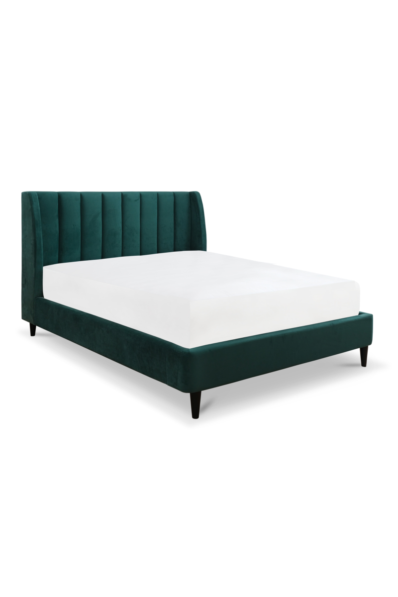 Adrian Velvet Emerald King Bed