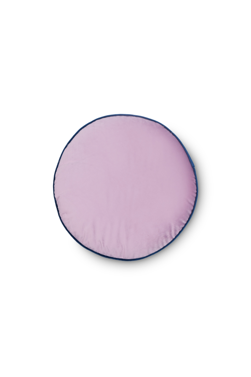 Macaron Lavendar Velvet Cushion Dia45cm