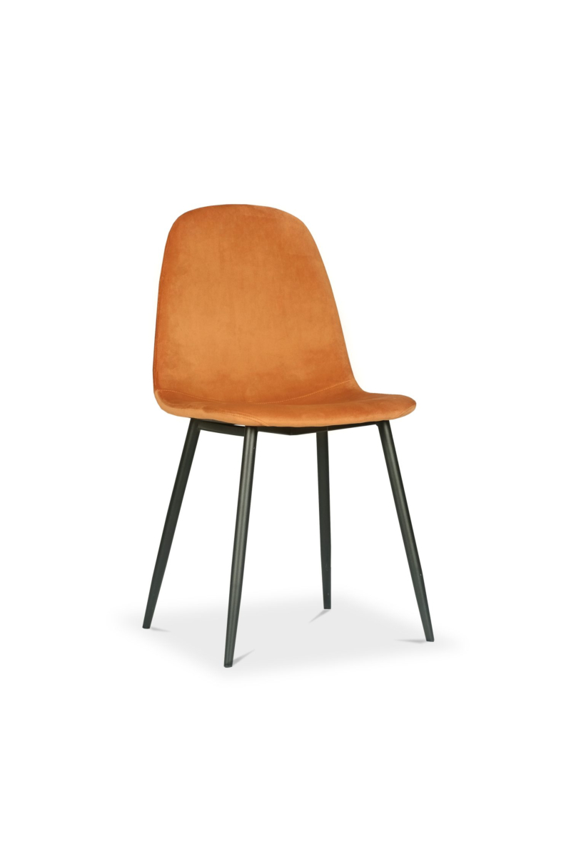Sera Chair Tangerine Velvet
