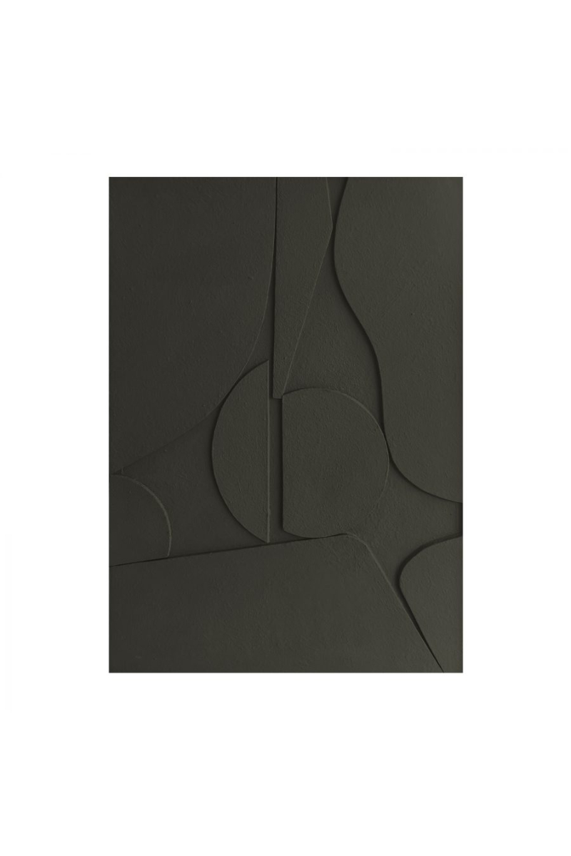 3D Monochrome Canvas 100x140cm - Dark Grey 01