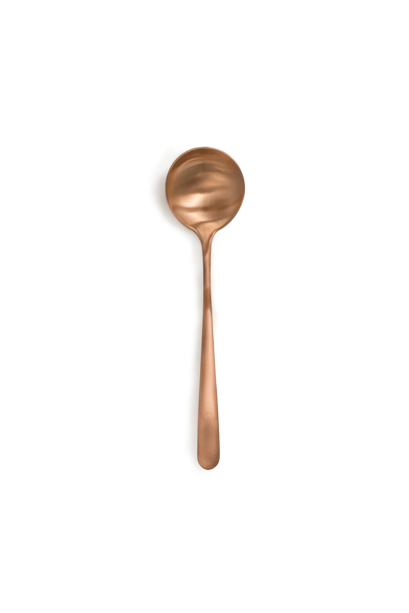 Thea Matt Rose Gold Soup Spoon