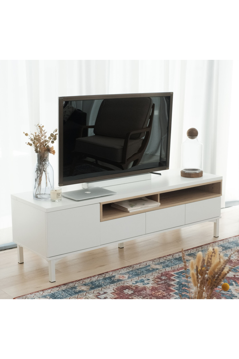 Roomers White TV Cabinet