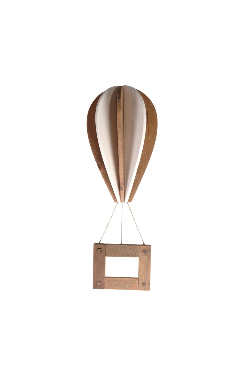 Reclaimed Wood Hot Air Balloon Photo Frame Large (Markdown)