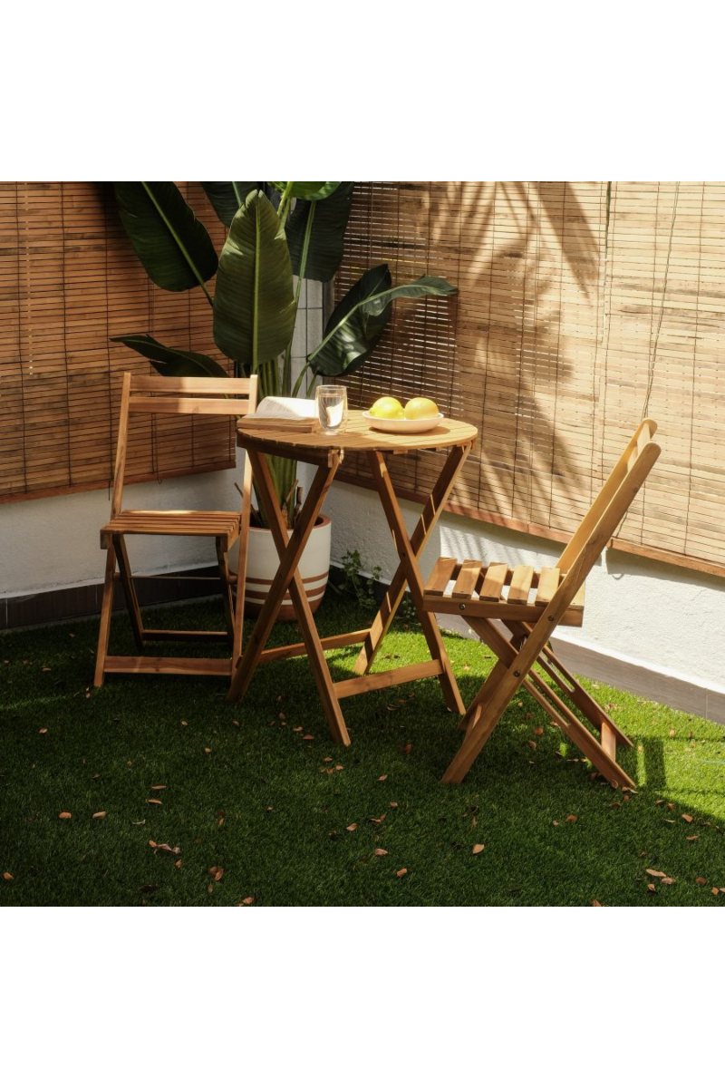Freesia Outdoor 1+2 Dining Set - Round Table