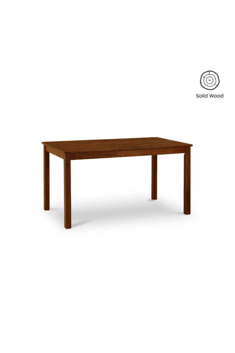 Anton Rustic Brown Dining Table 140cm