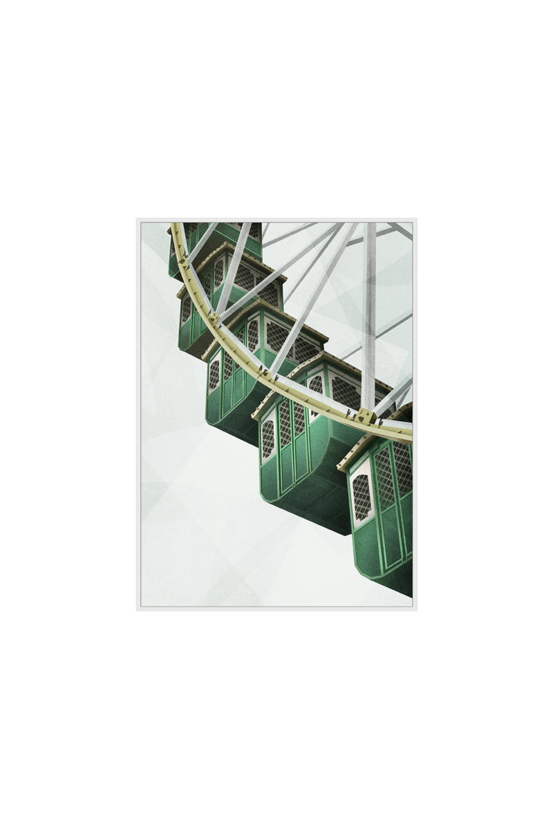 Framed Canvas 60x90cm - Ferris Wheel (Markdown)