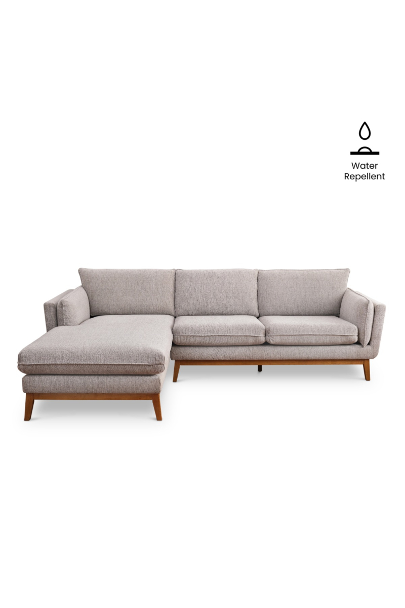 Bryant Light Grey Right Sectional Sofa