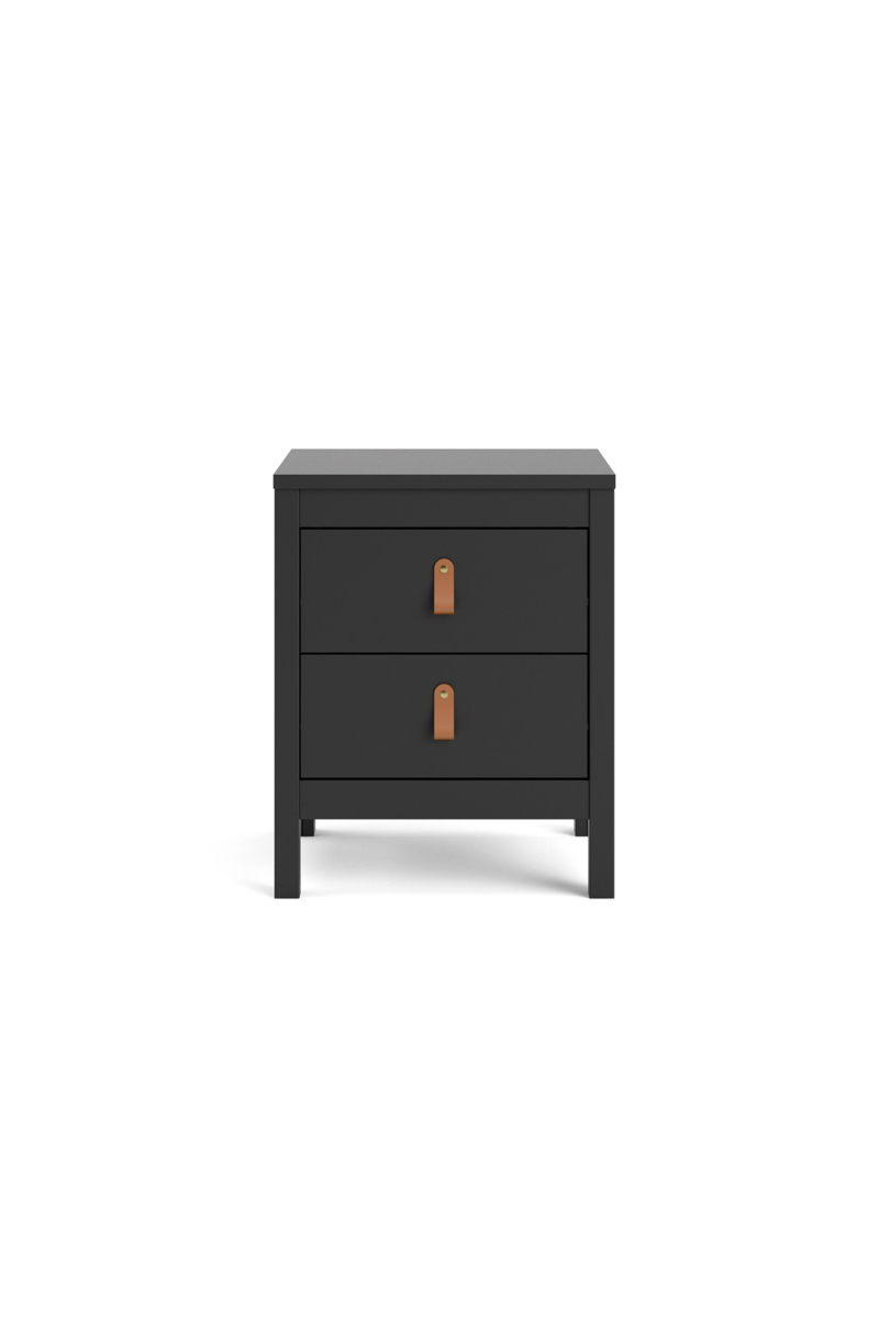 Madrid Matt Black Nightstand