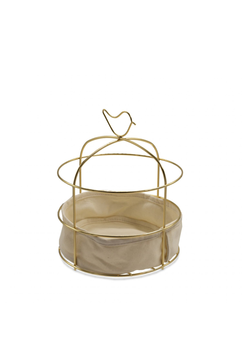 Luxe Gold Bread Basket