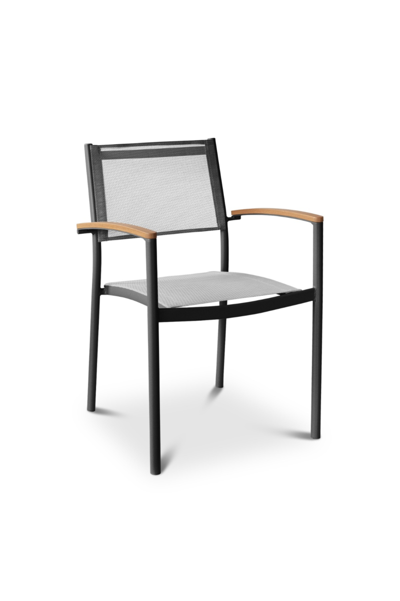 Celosia Outdoor/Indoor Arm Chair Charcoal