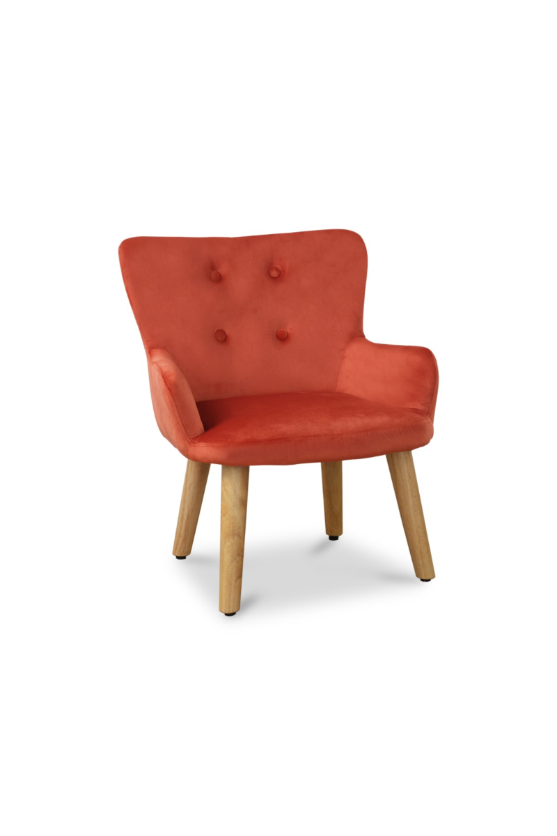 Dolly Kids Carrot Velvet Chair