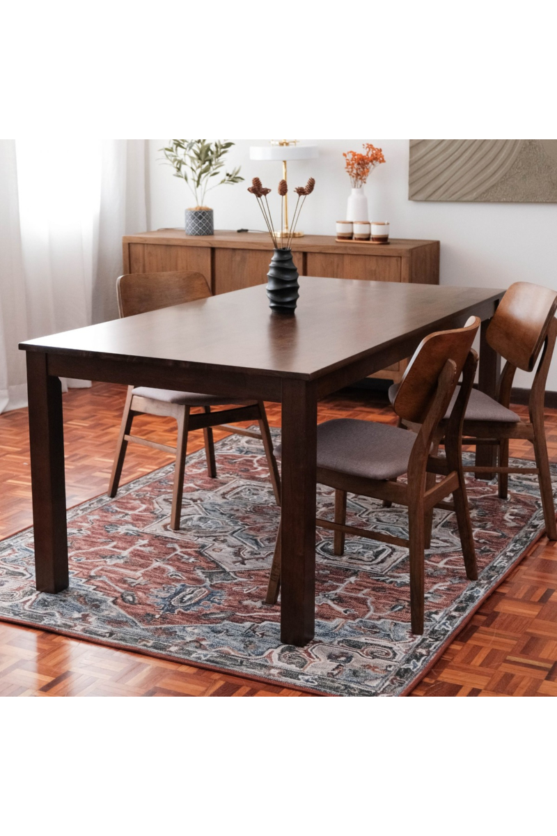 Anton Rustic Brown Dining Table 180cm