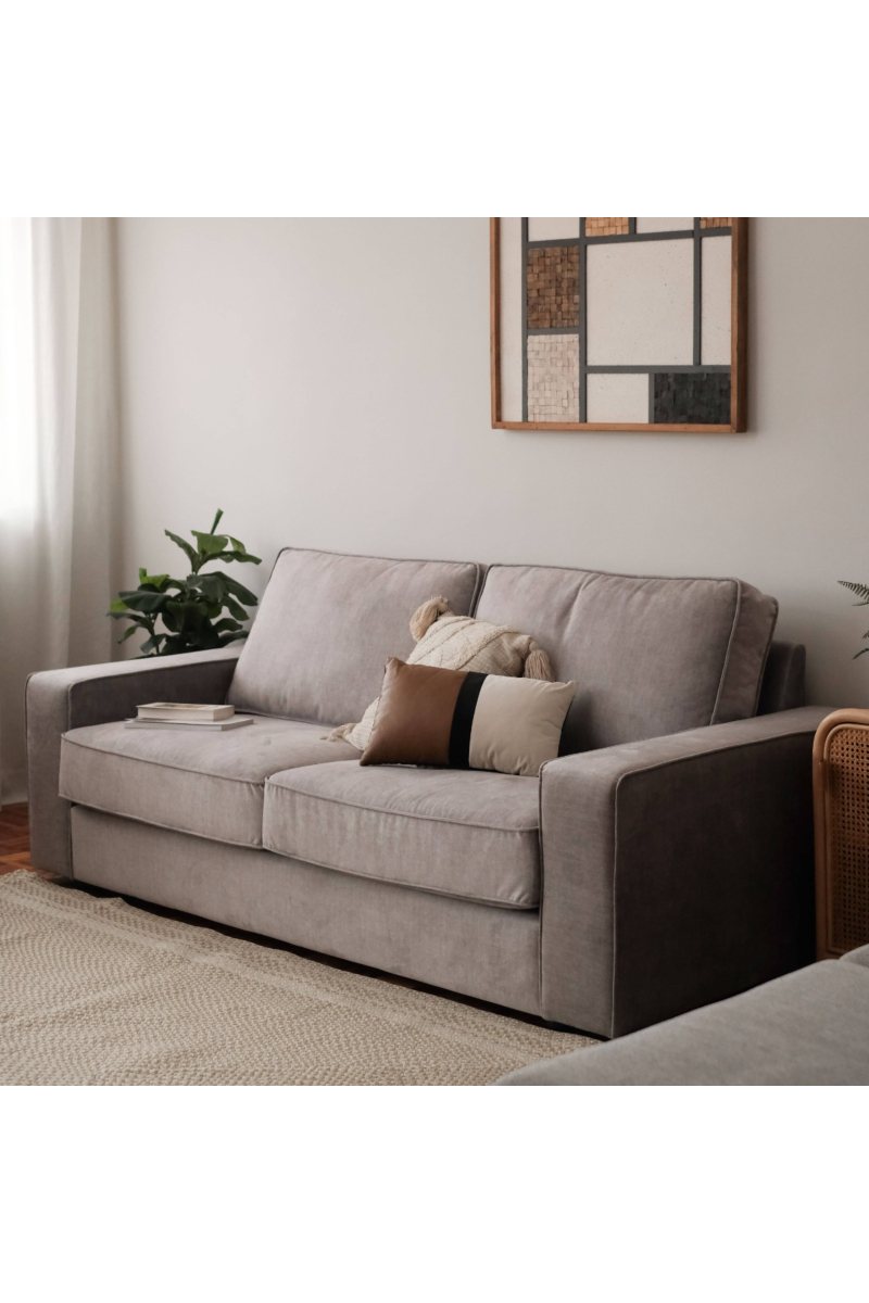 Klaus Light Grey 3 Seater Sofa