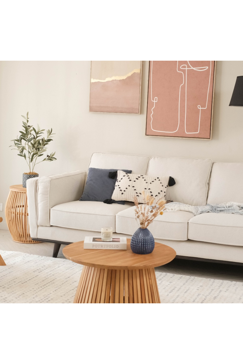 Noah Ivory 3 Seater Sofa