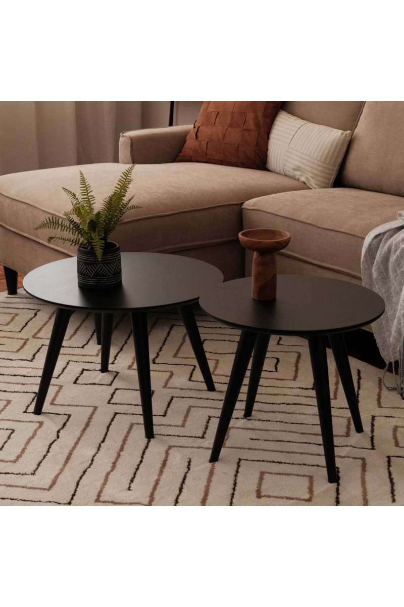 Rolf Ebony Round Coffee Table