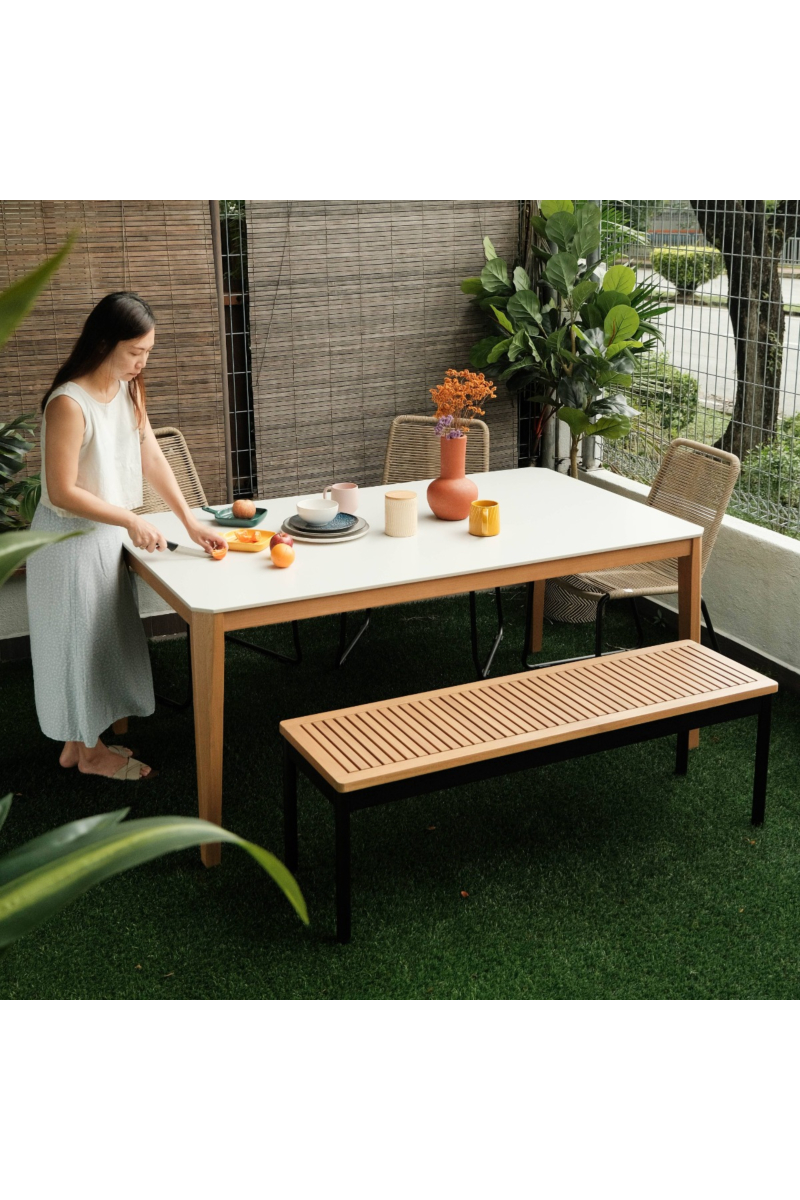 Nerine Outdoor Table 170cm White