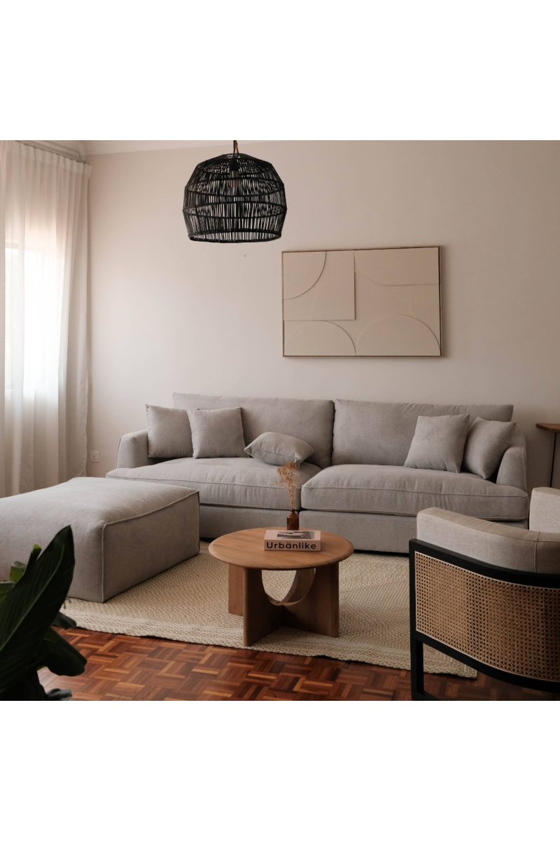 Thiago Light Grey 4 Seater Sofa
