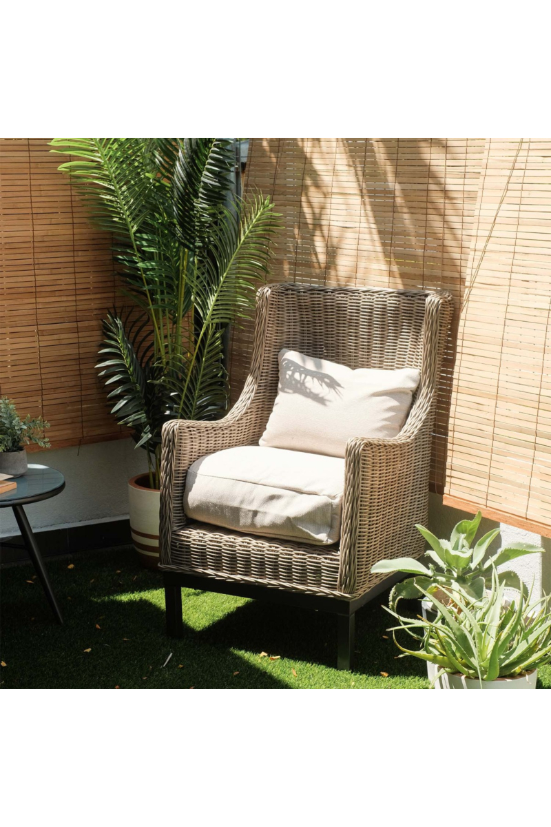 Basil Outdoor Wicker Armchair (Markdown)