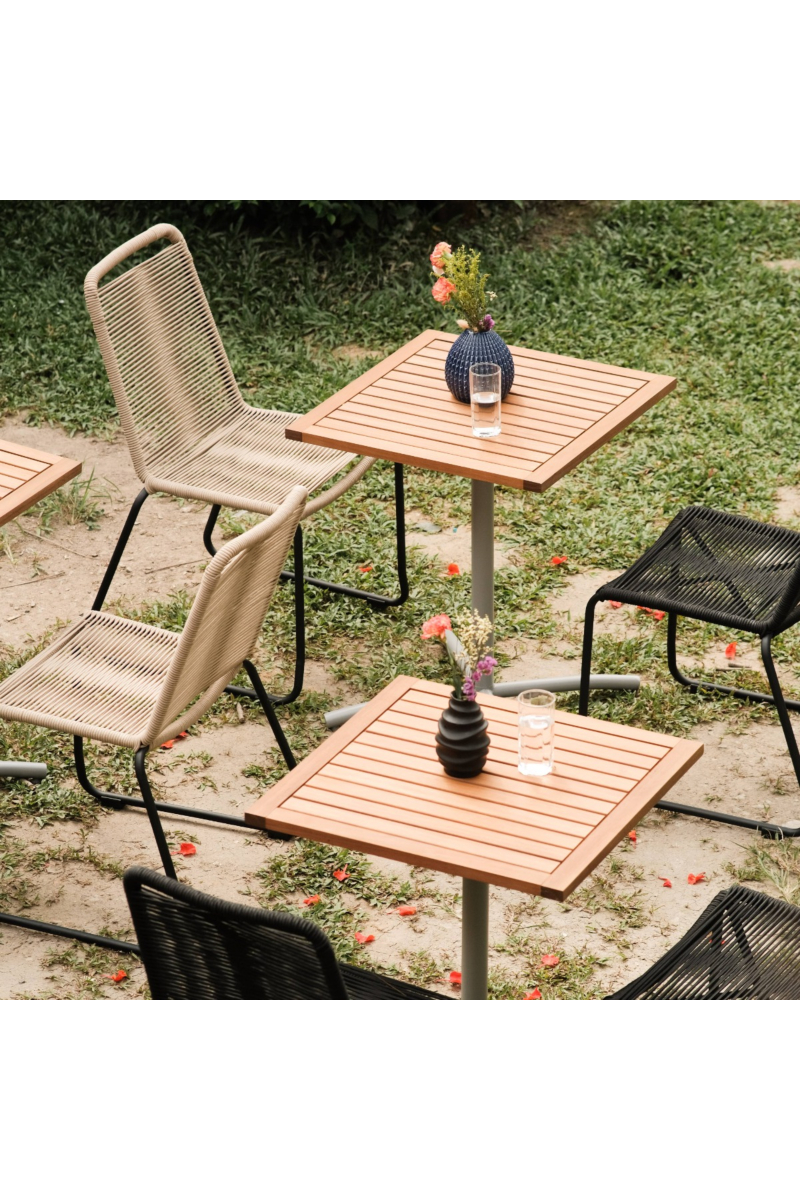 Begonia Outdoor Cafe Table Simple Grey