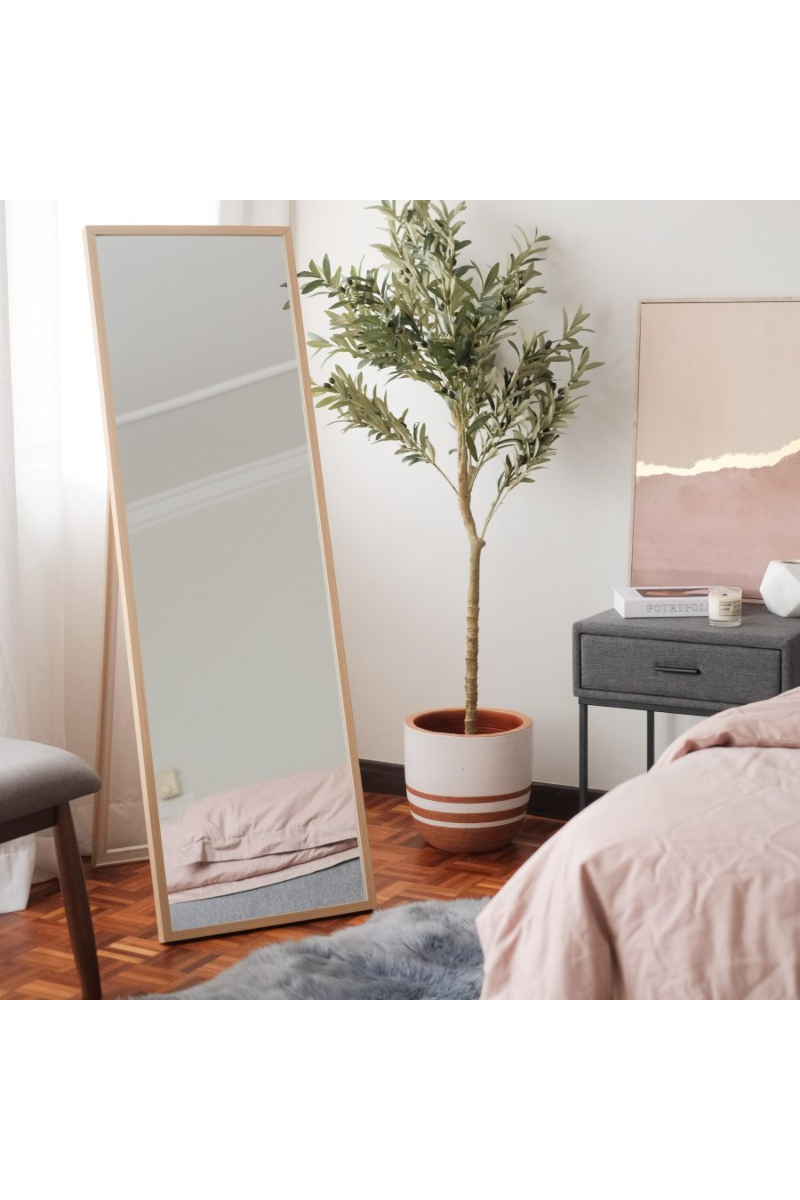 Essential Honey Maple Standing Mirror 50x150cm