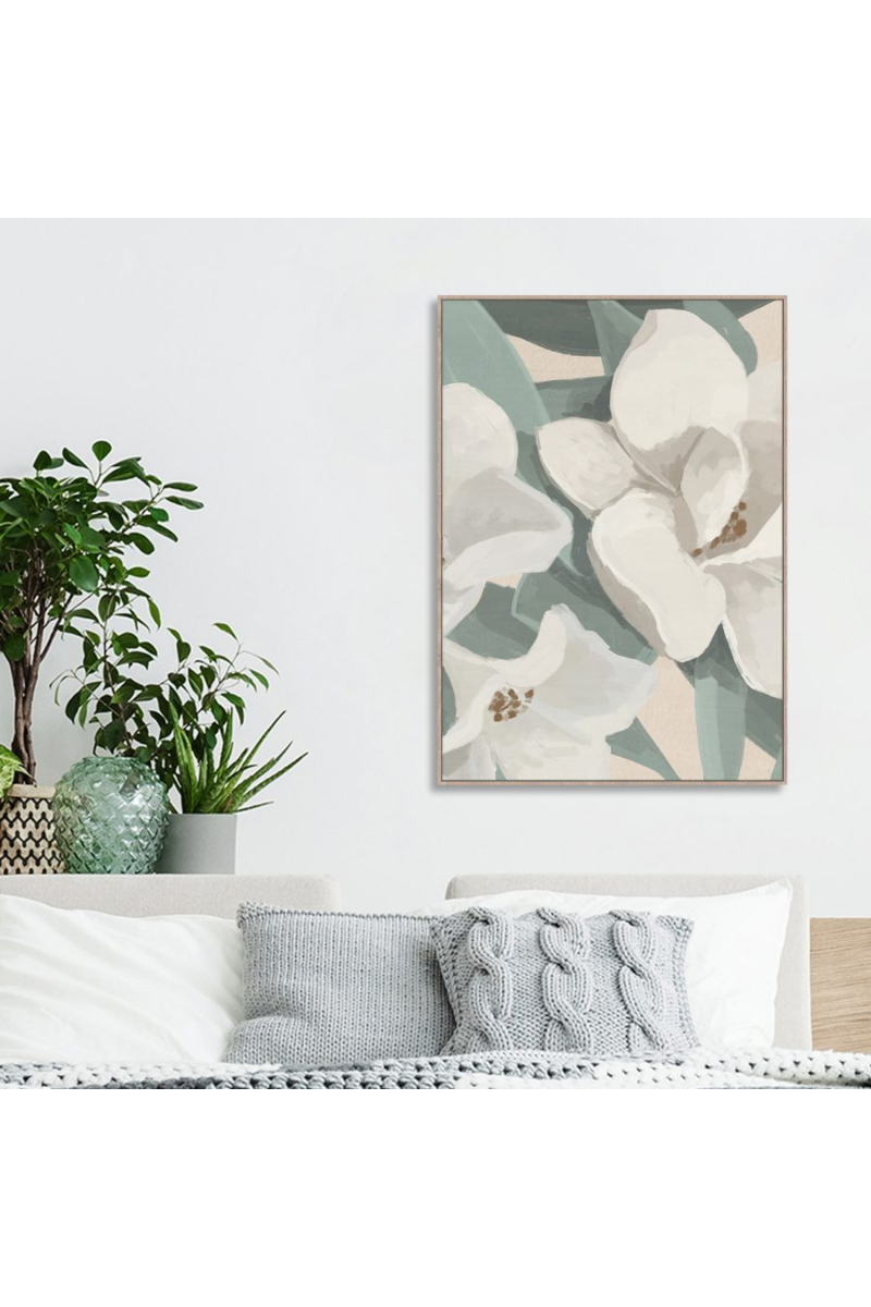 Framed Canvas 50x70cm - Gardenia Augusta