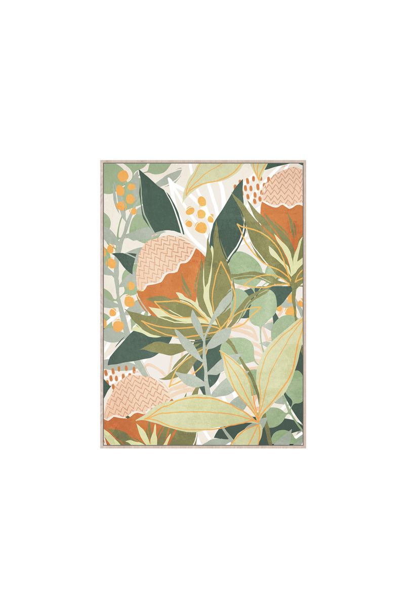 Framed Canvas 60x90cm - Blooming Hydrangea