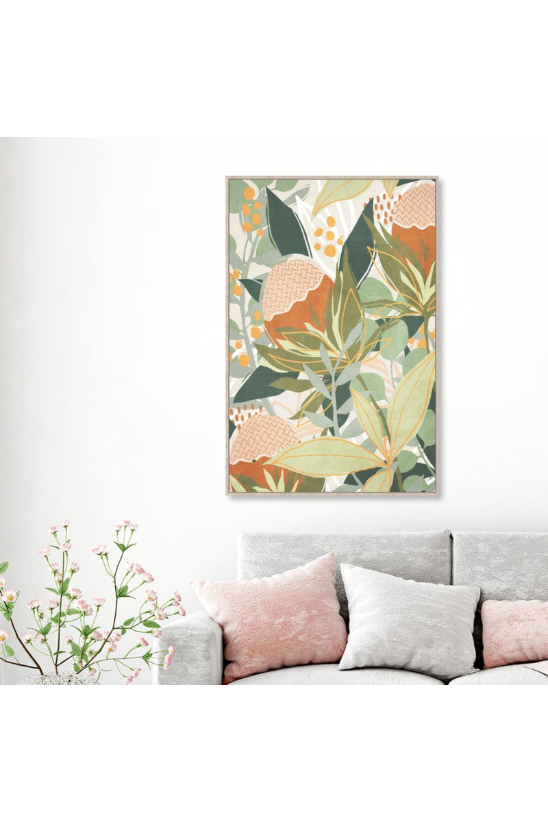Framed Canvas 60x90cm - Blooming Hydrangea