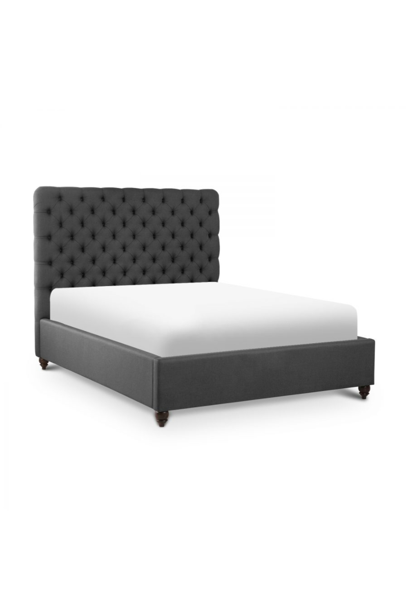 Maison Deluxe Grey Tufted King Bed (Markdown)
