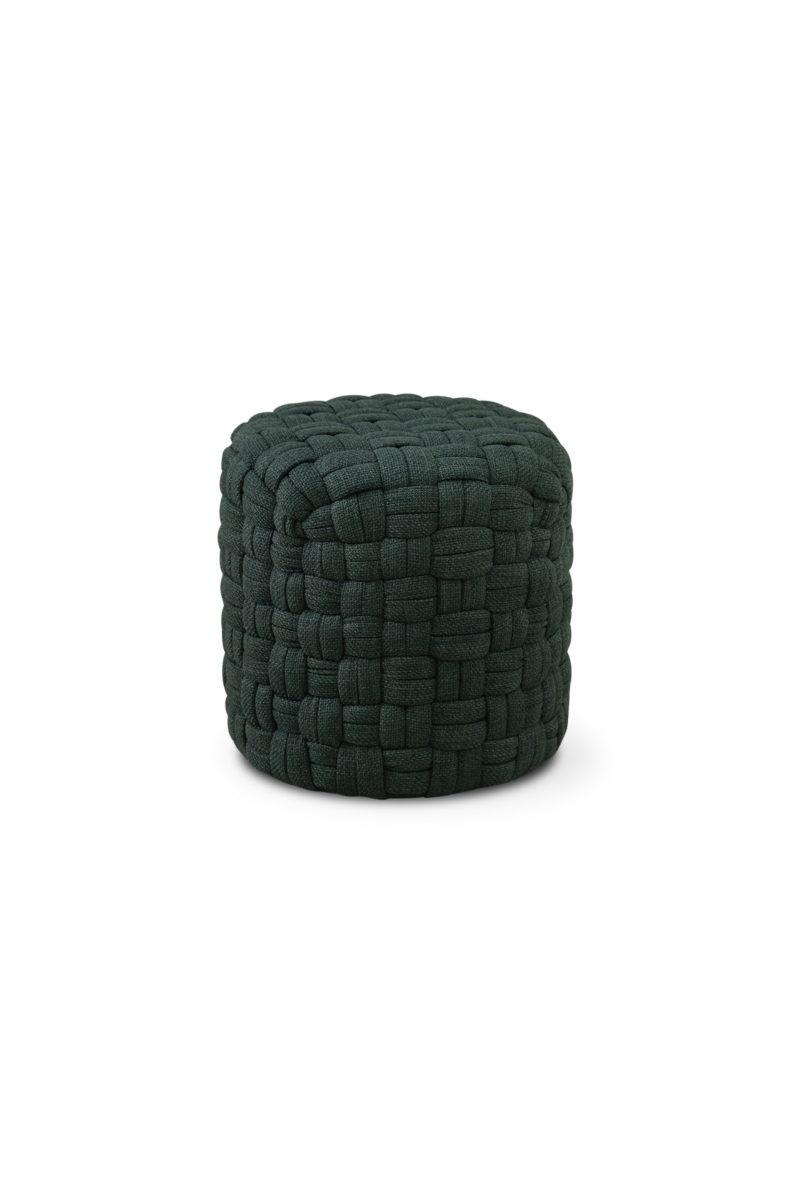 Reya Weave Hunter Green Stool