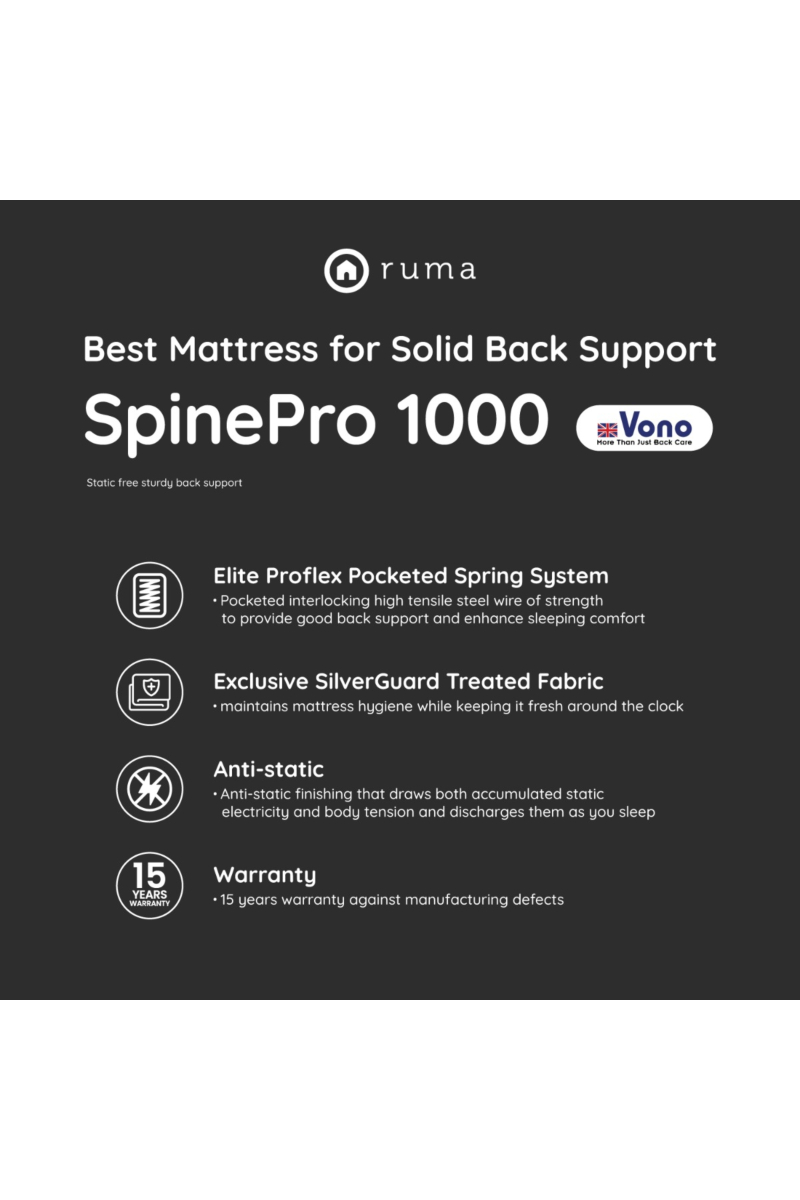 Vono SpinePro 1000 Super Single Mattress