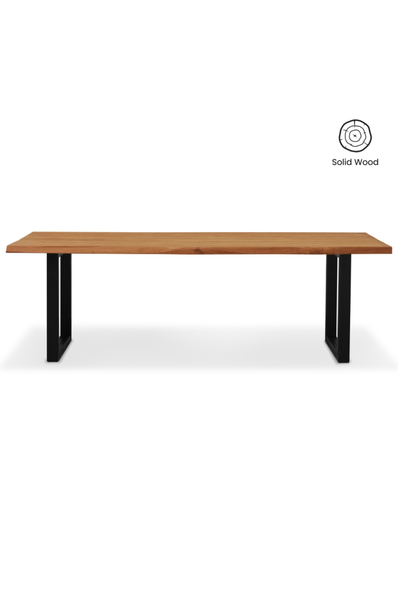 Stellan Outdoor Live Edge Solid Teak Table 240cm