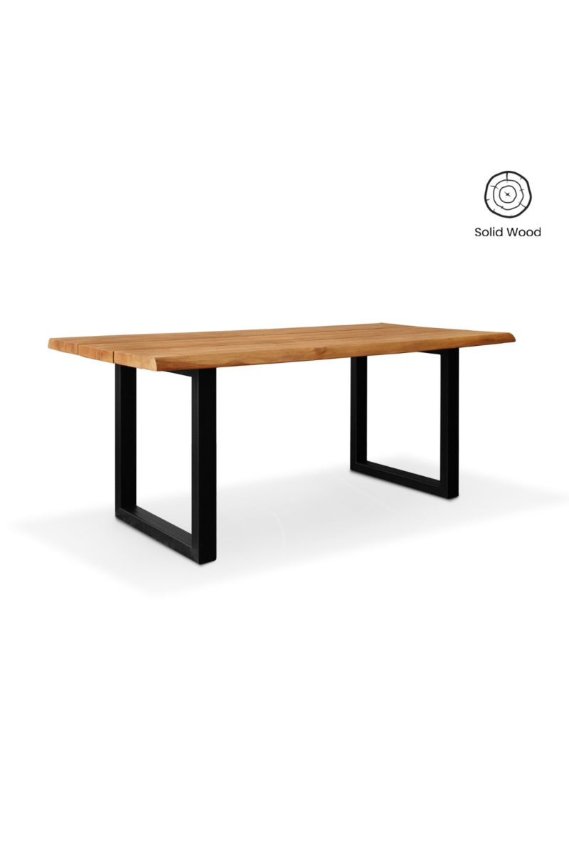 Stellan Live Edge Solid Teak Table 180cm