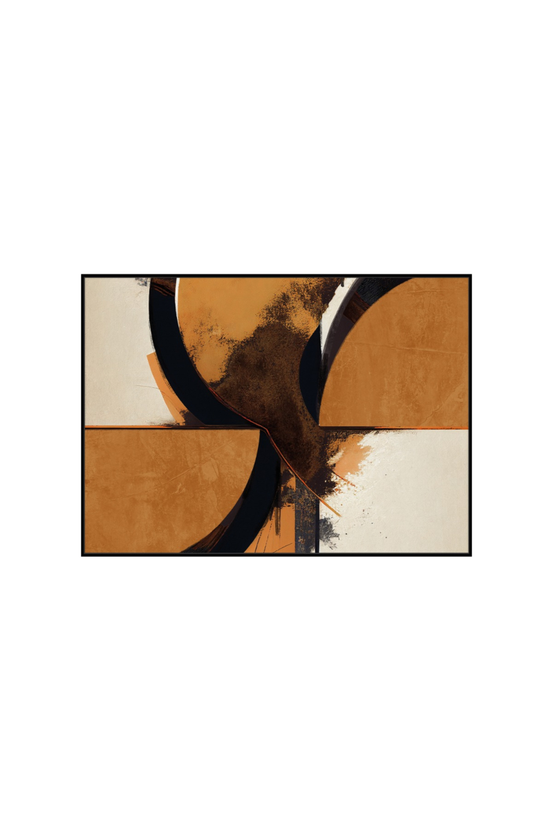 Framed Canvas 100x140cm - Terracotta Twist