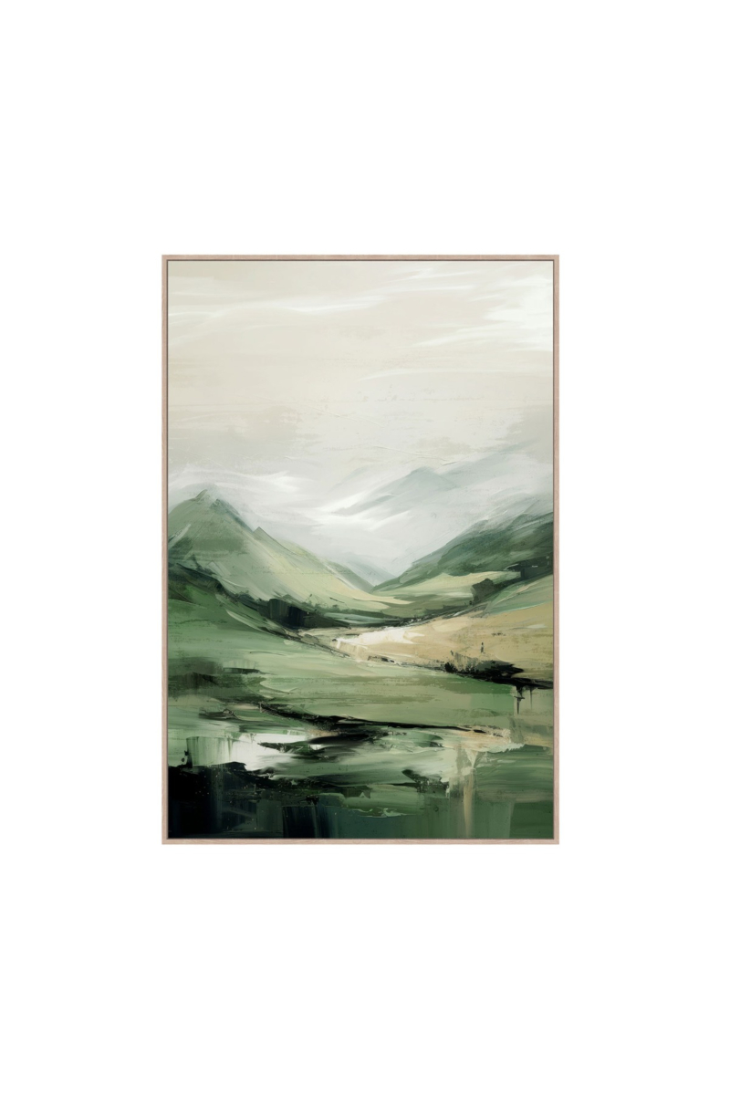 Framed Canvas 80x120cm - Mountain View