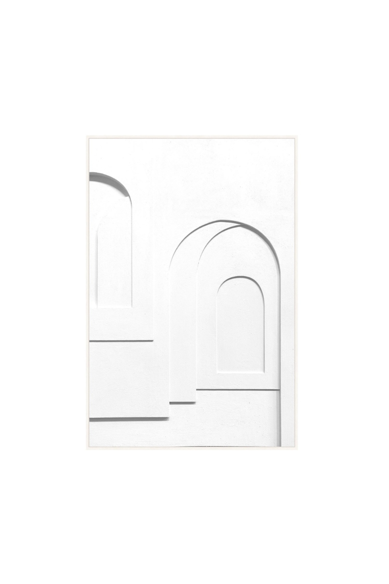 Framed Canvas 80x120cm 3D Structure - Off White Arch